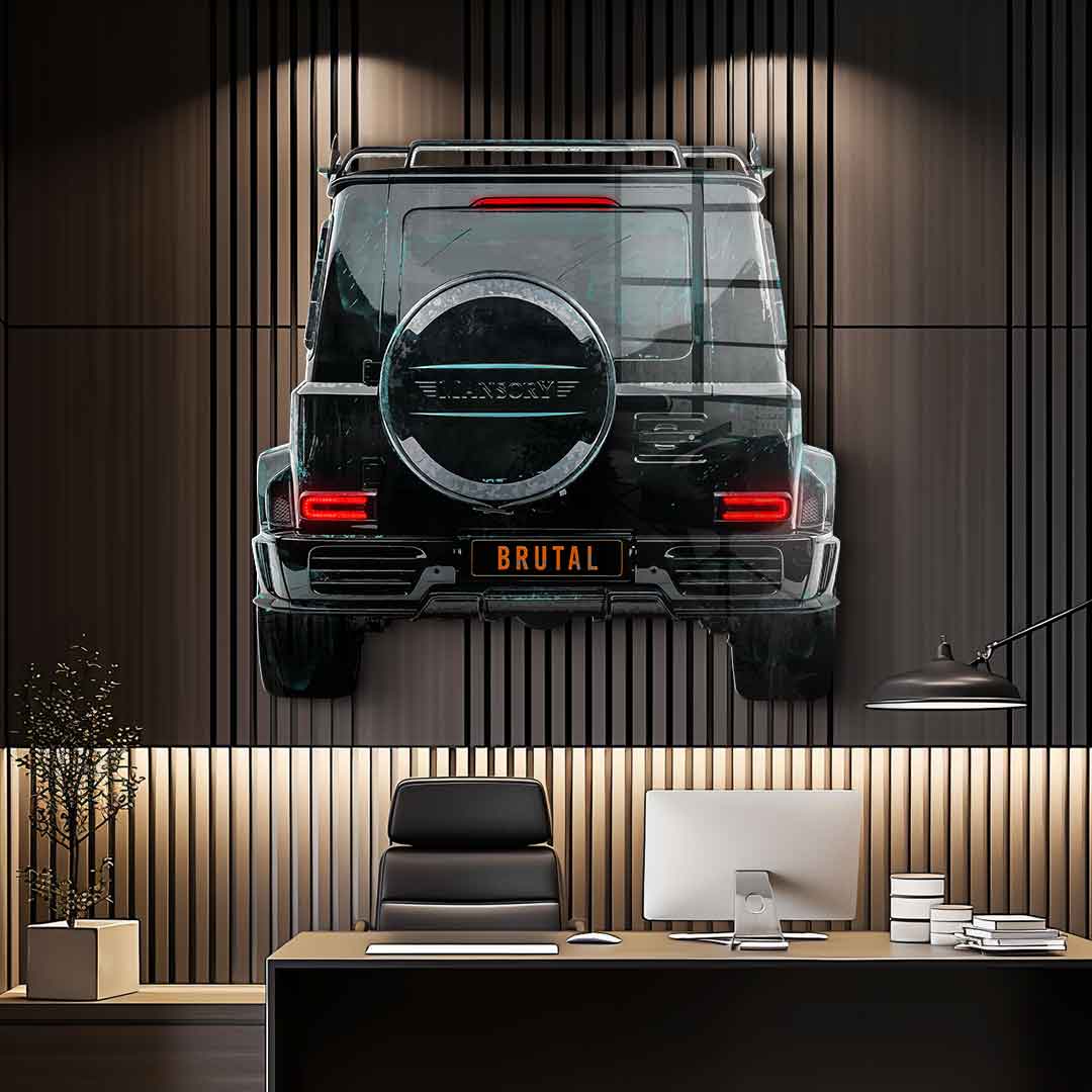 Wall sculpture G-Wagon Backside - Acrylic glass