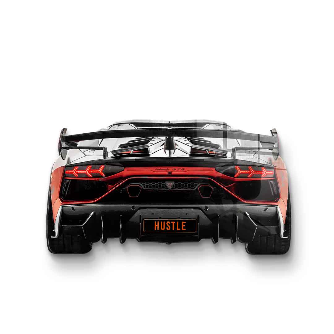 Rzeźba ścienna Lambo Backside - szkło akrylowe