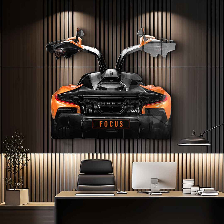Rzeźba ścienna McLaren Backside - Szkło akrylowe