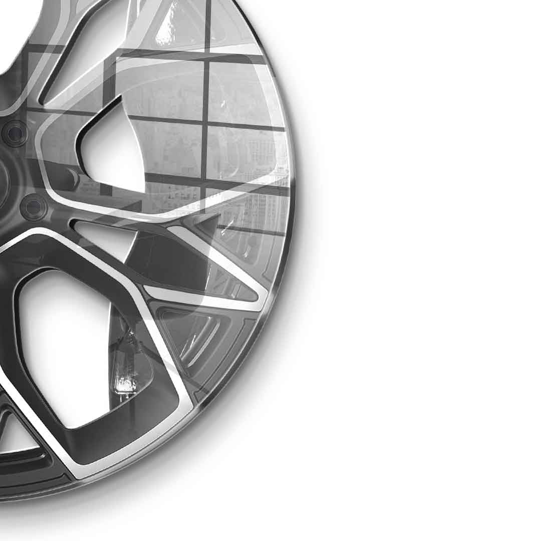 Wall sculpture Wheel 4 - Acrylic glass