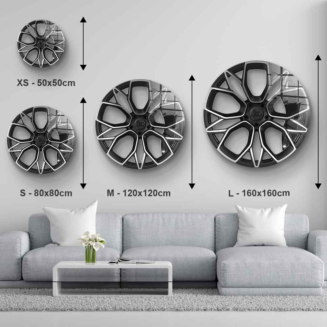 Wall sculpture Wheel 4 - Acrylic glass