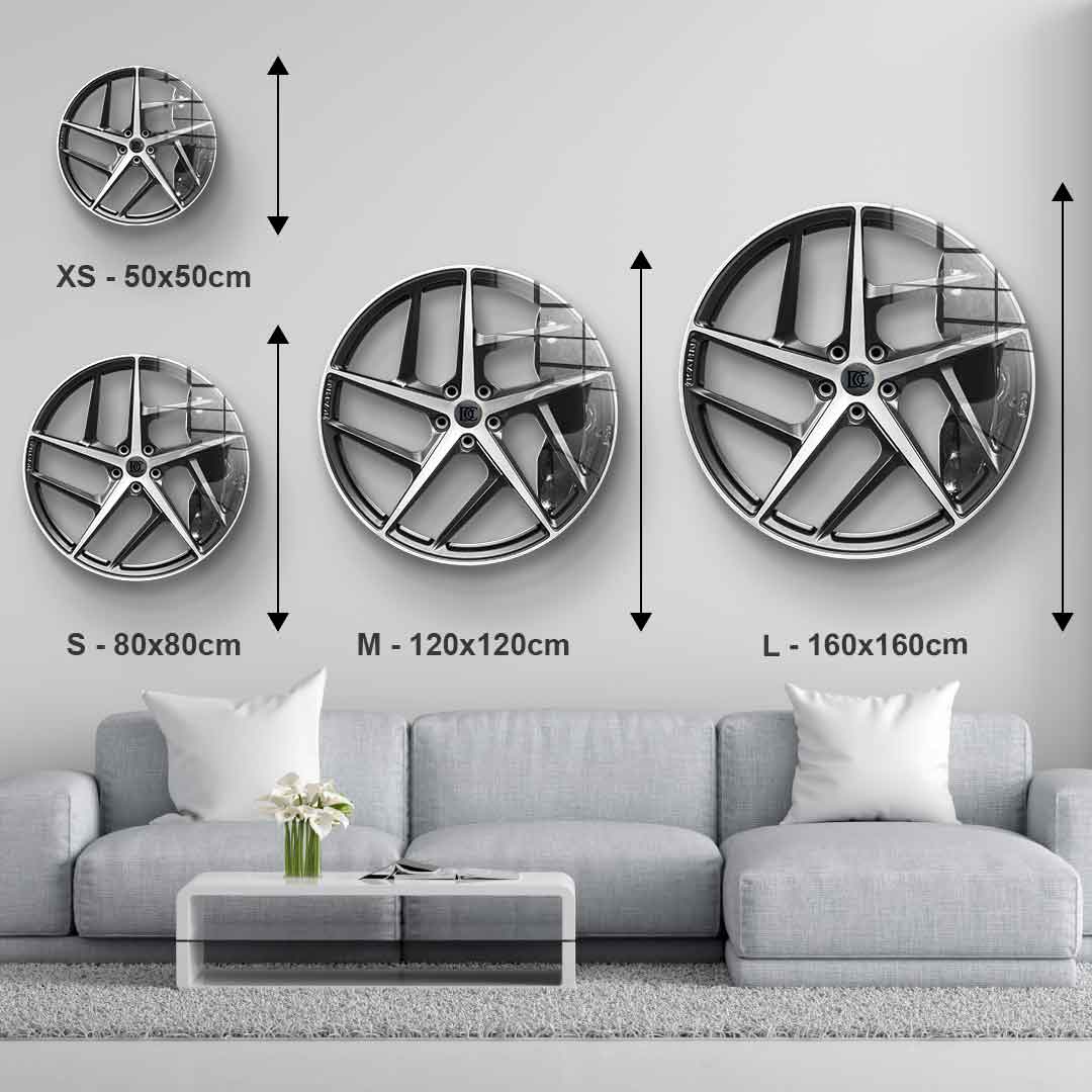 Wall sculpture Wheel 2 - Acrylic glass