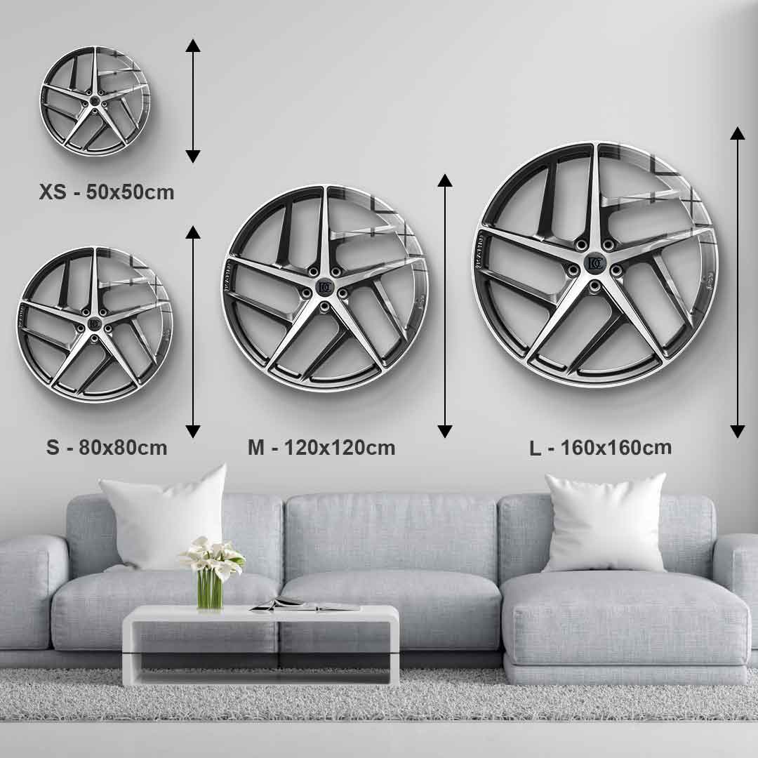 Wall sculpture Wheel 2 - Acrylic glass