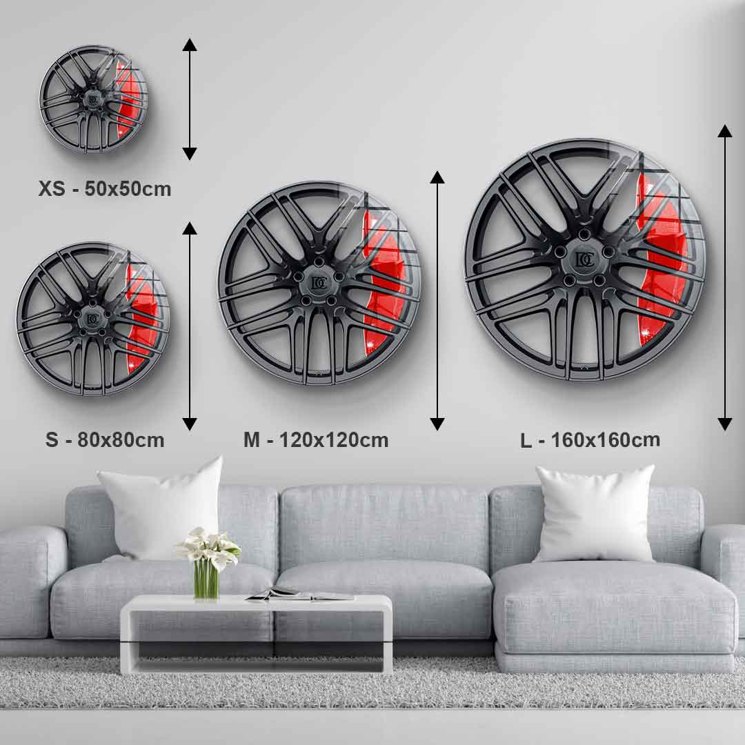 Wandskulptur Wheel 1 - Acrylglas