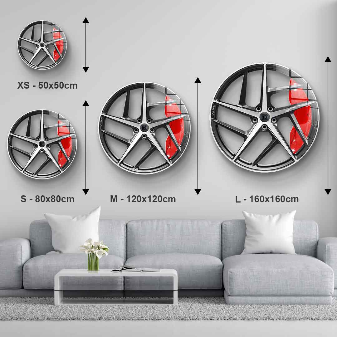 Wall sculpture Wheel 2 - Acrylic glass