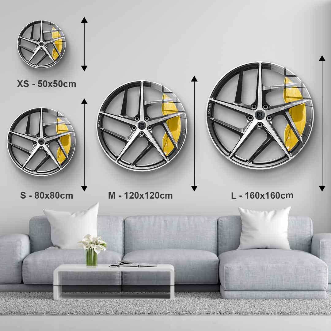 Wall sculpture Wheel 2 - Acrylic glass
