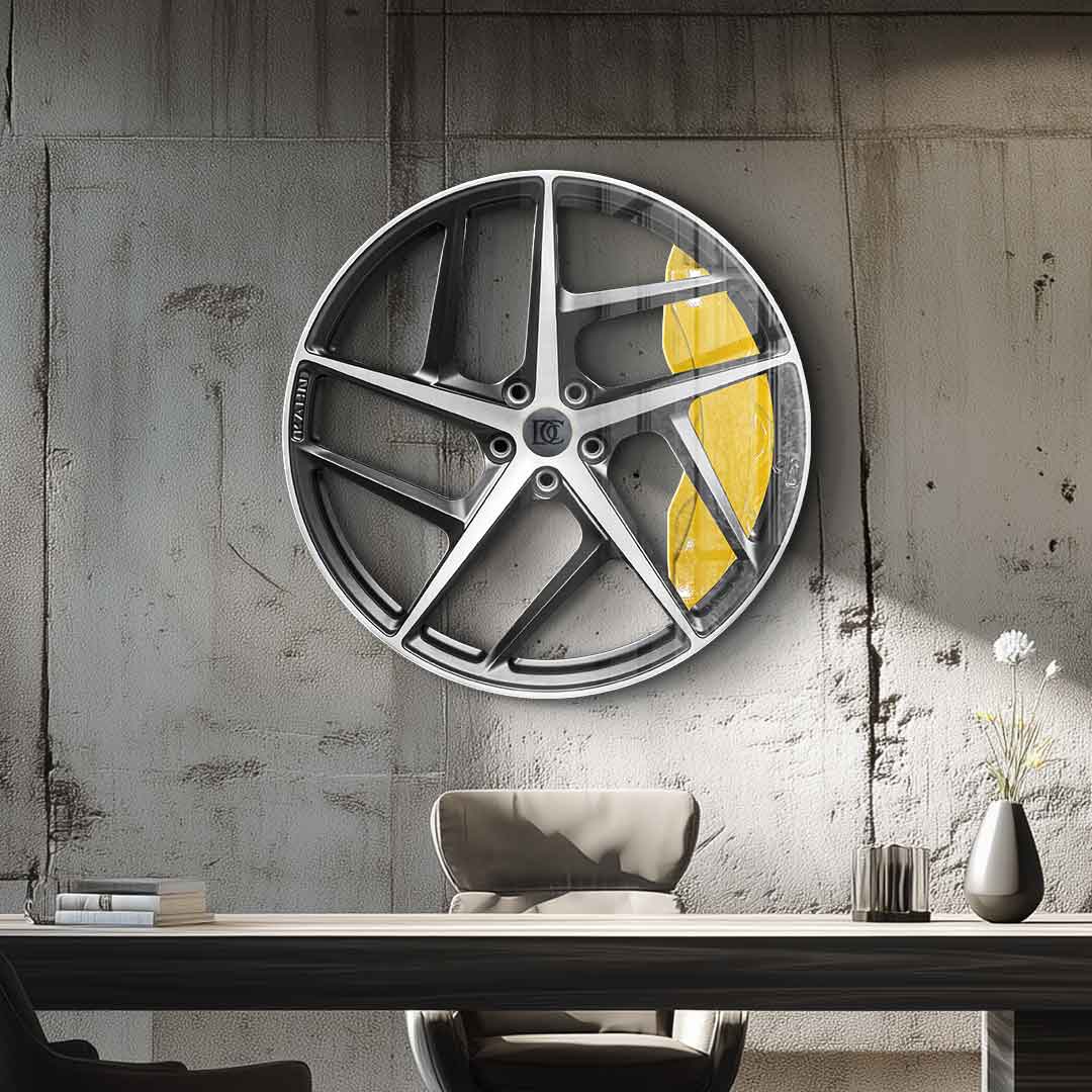 Wall sculpture Wheel 2 - Acrylic glass