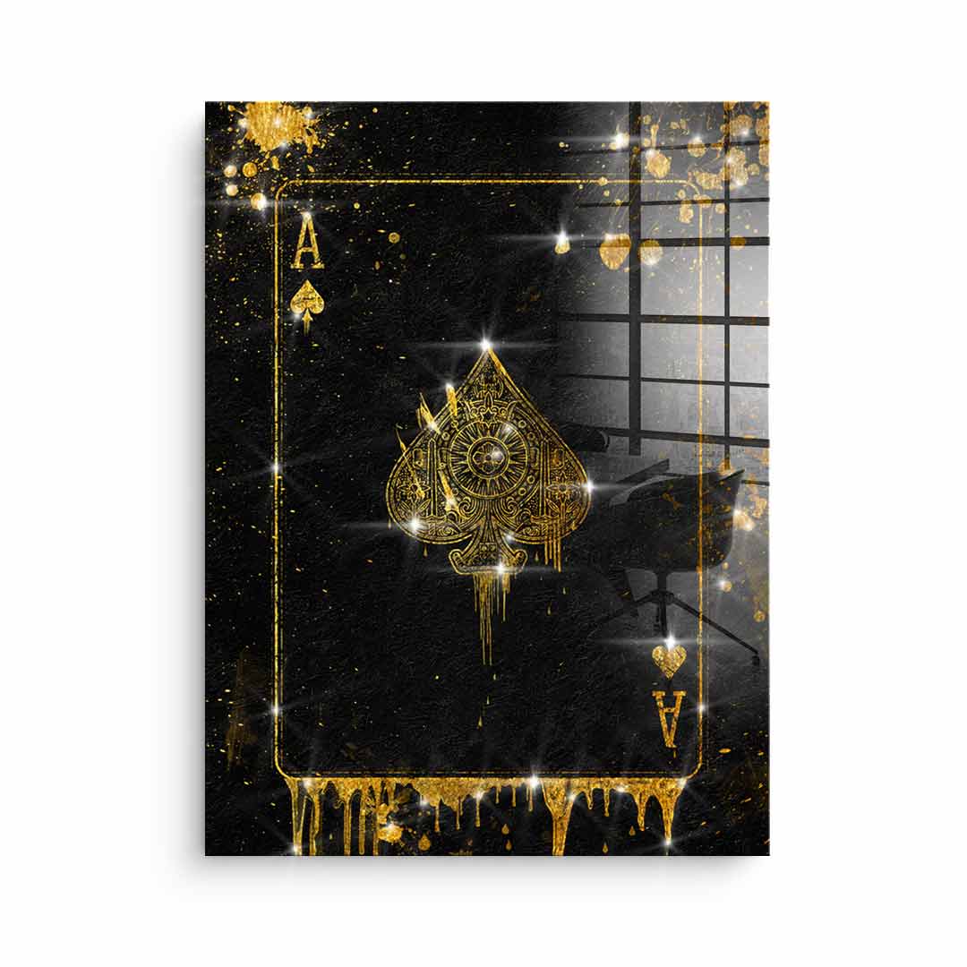 Ace Card - Blattgold