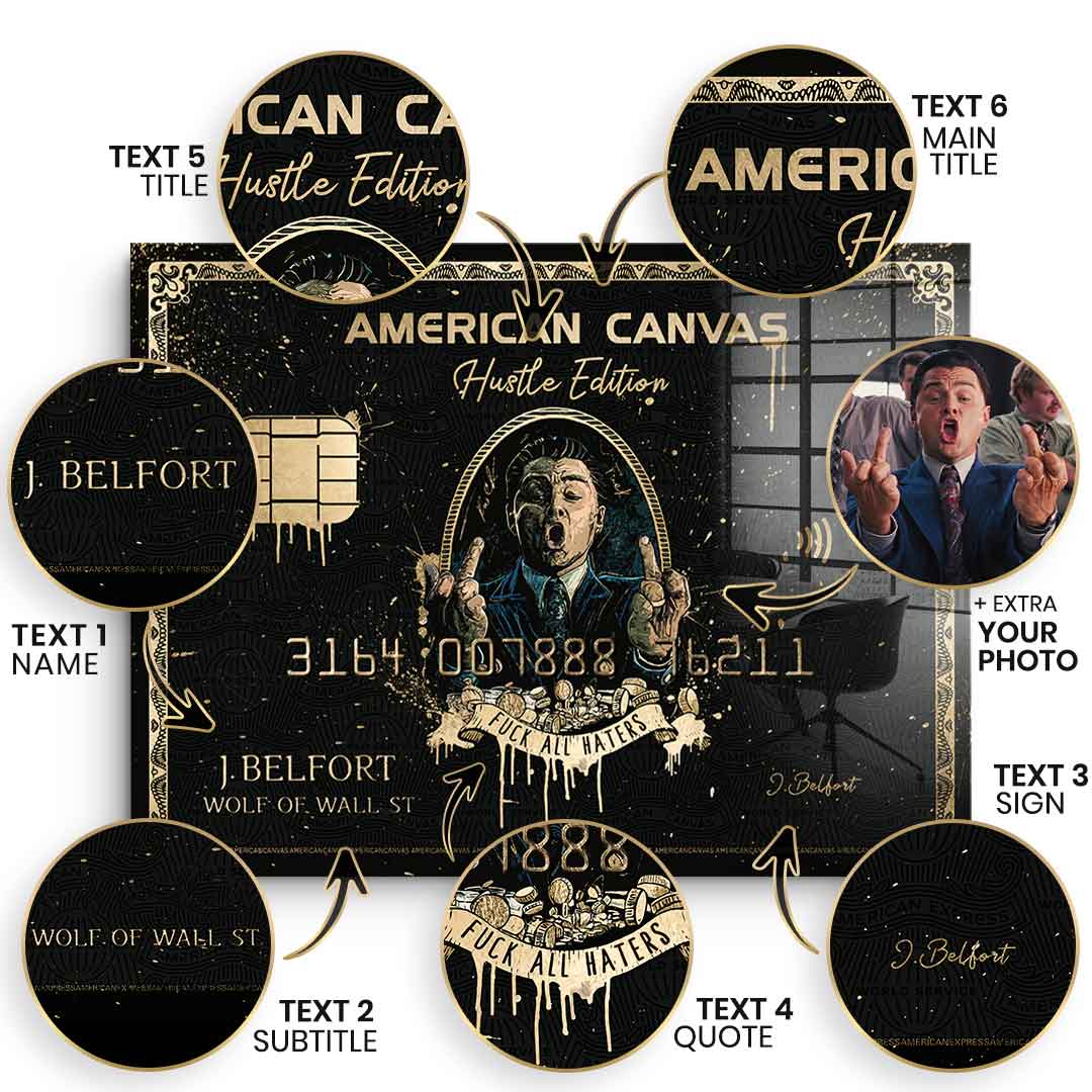 Royal American Canvas - Personalisierbar - Blattgold