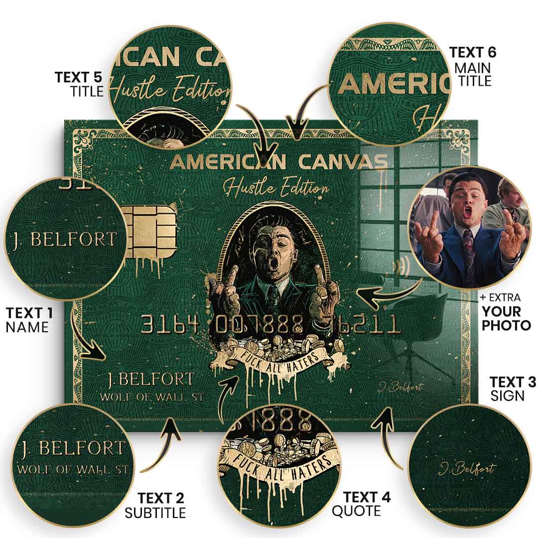 Royal American Canvas – Personalizowany – Płatki złota