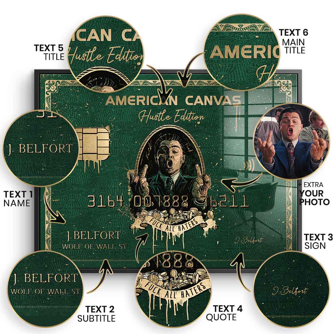 Royal American Canvas – Personalizowany – Płatki złota