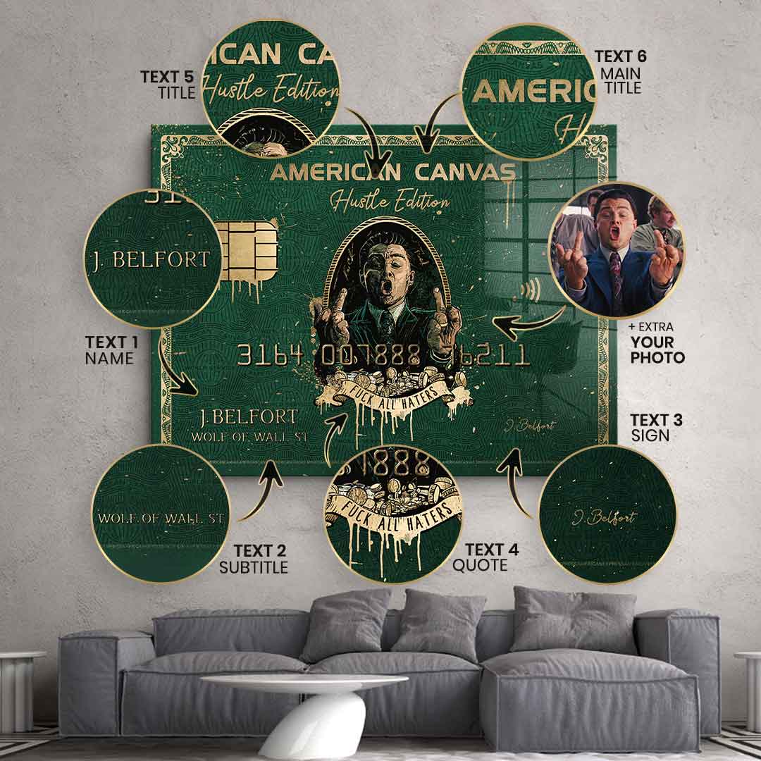 Royal American Canvas – Personalizowany – Płatki złota