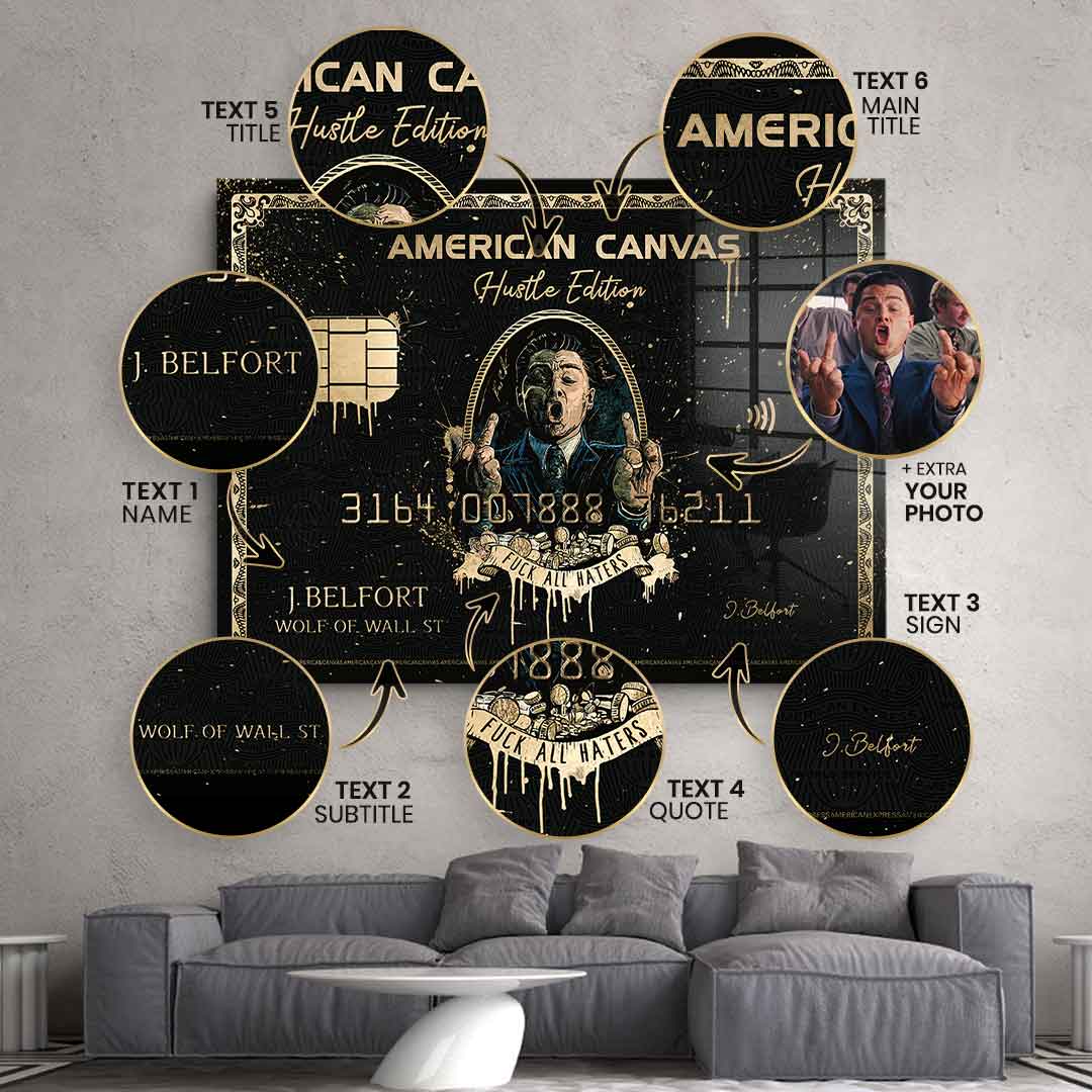 Royal American Canvas – Personalizowany – Płatki złota