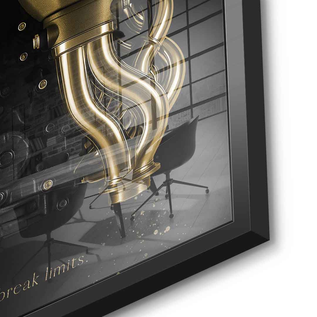 Bugatti Engine - Blattgold