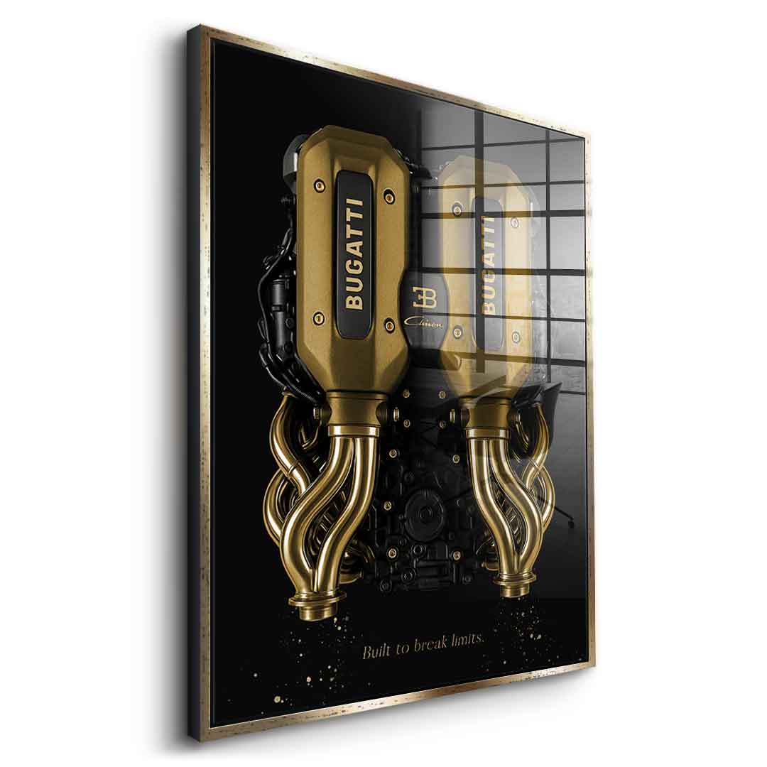 Bugatti Engine - Blattgold