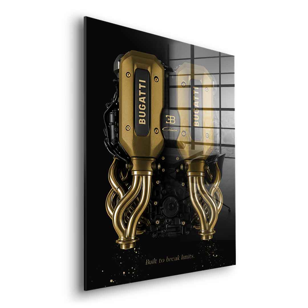 Bugatti Engine - Blattgold