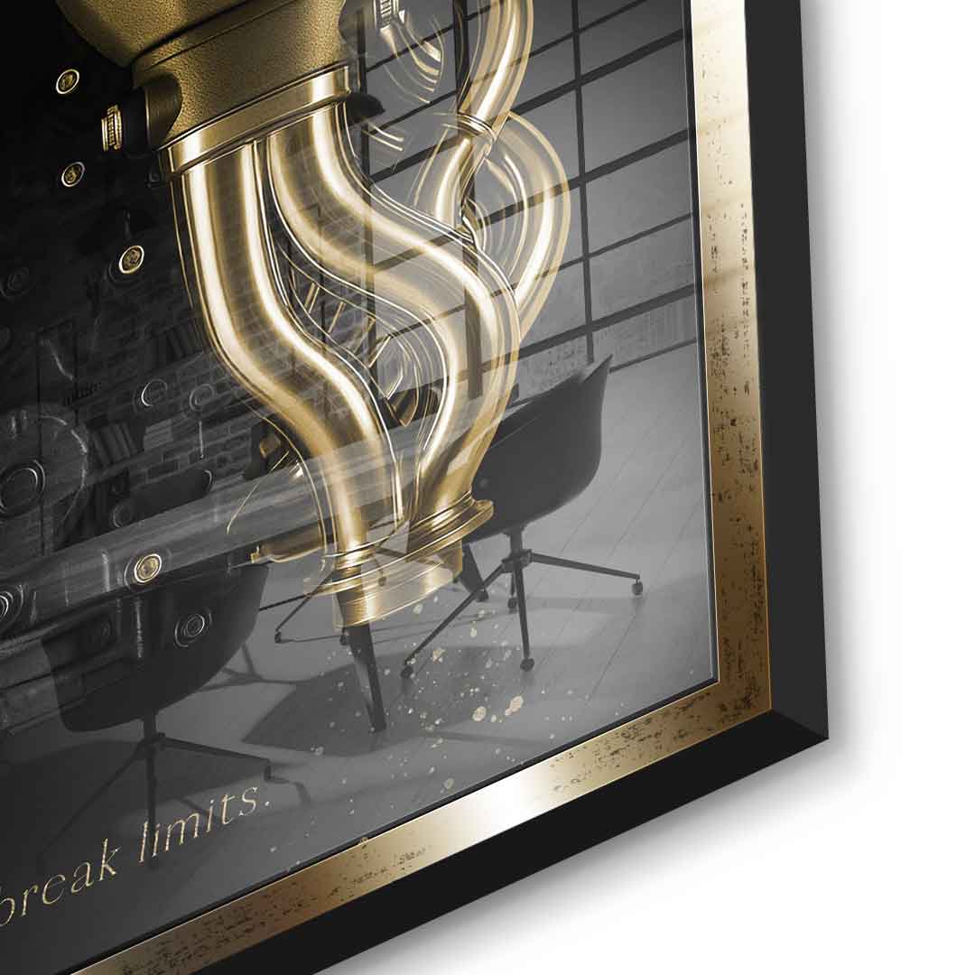 Bugatti Engine - Blattgold