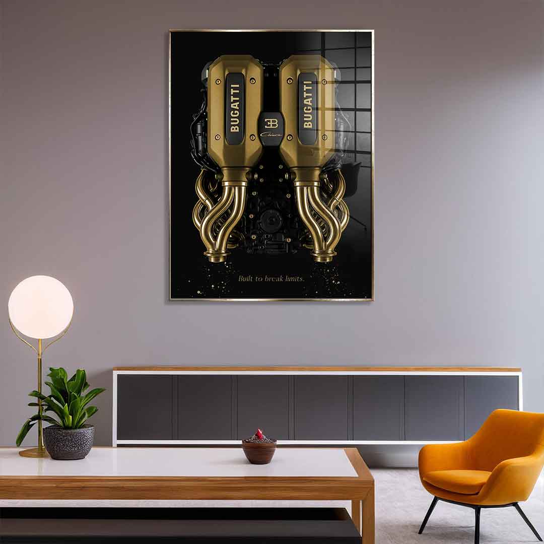 Bugatti Engine - Blattgold