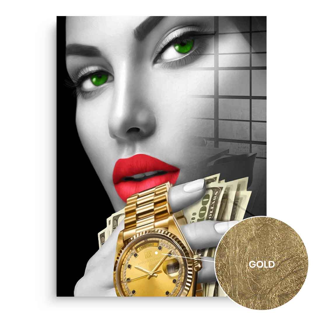 CASINO GIRL - ZŁOTO PŁATKOWE