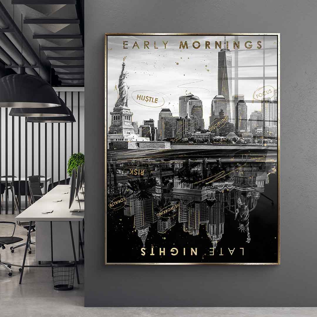 Early Morning vs Late Night - Blattgold