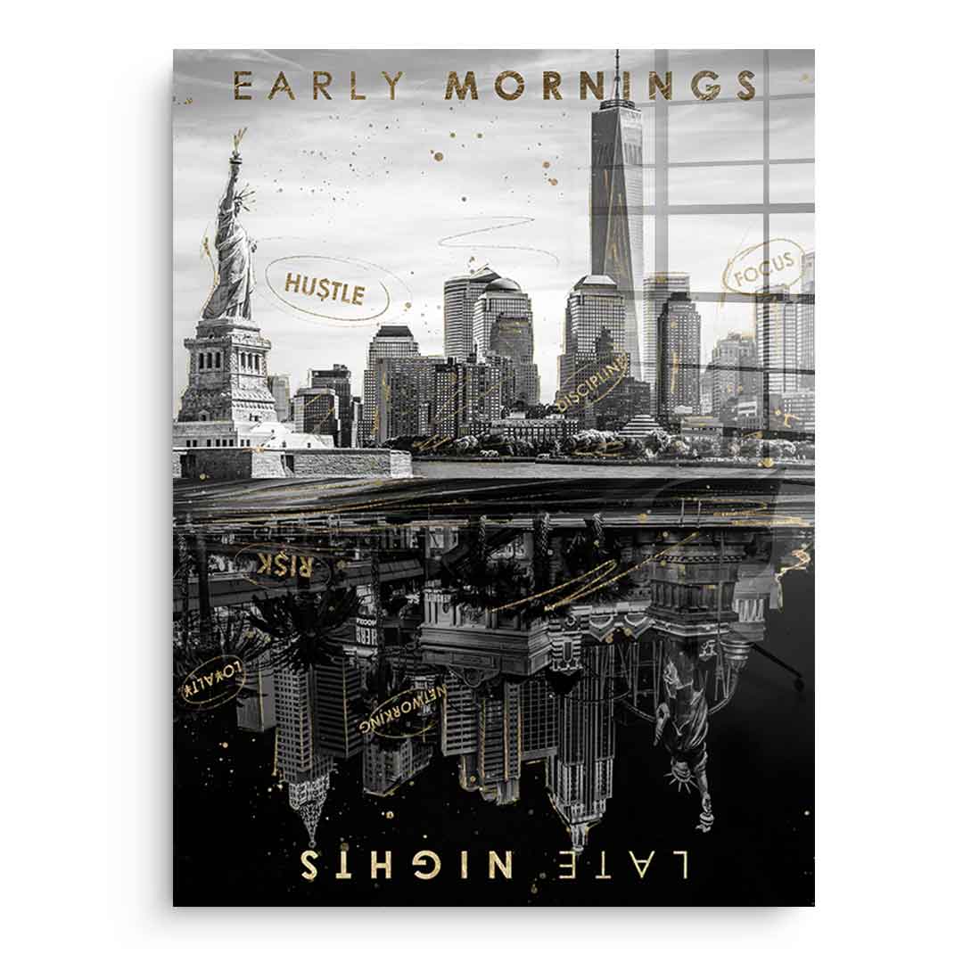 Early Morning vs Late Night - Blattgold