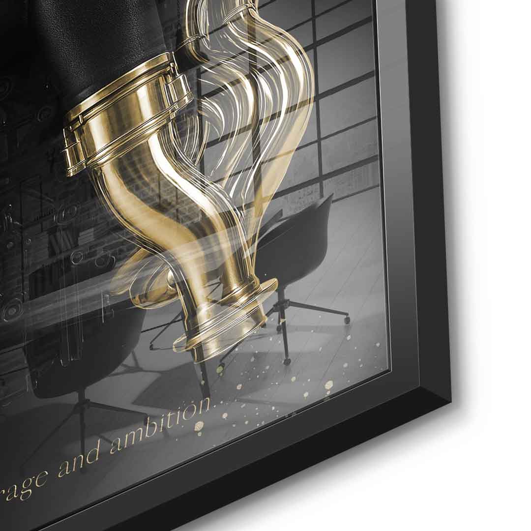 Lamborghini Engine - Gold Leaf