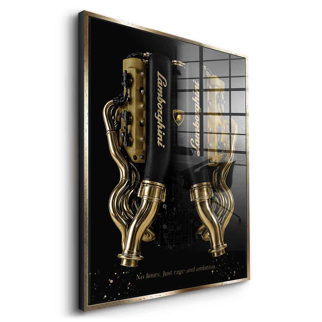 Lamborghini Engine - Gold Leaf