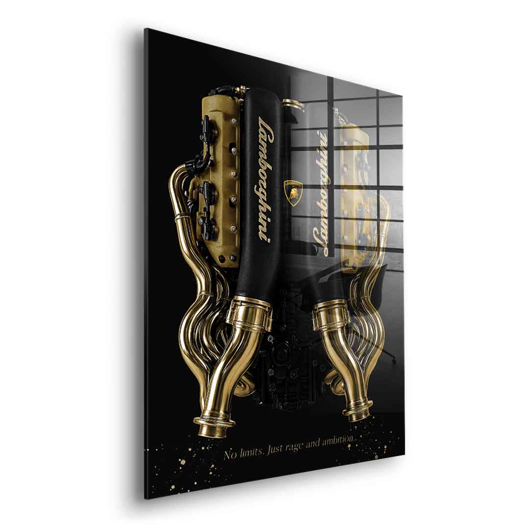 Lamborghini Engine - Gold Leaf