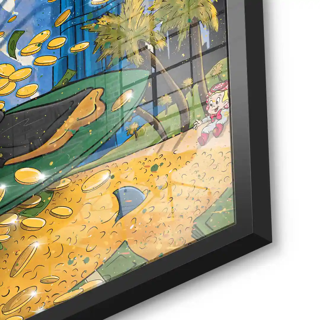 Surfing in Dubai - Gold leaf