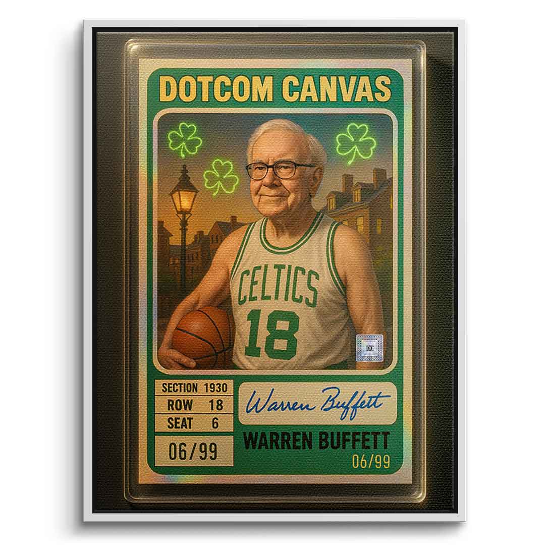 DOTCOMCANVAS Warren Buffett Basketball Card Leinwand - 7