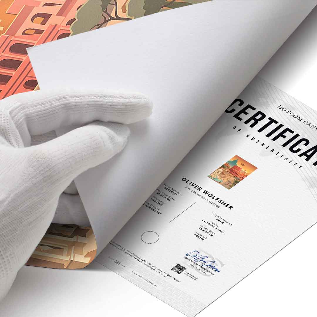 Rome Poster Certificat-Vertical