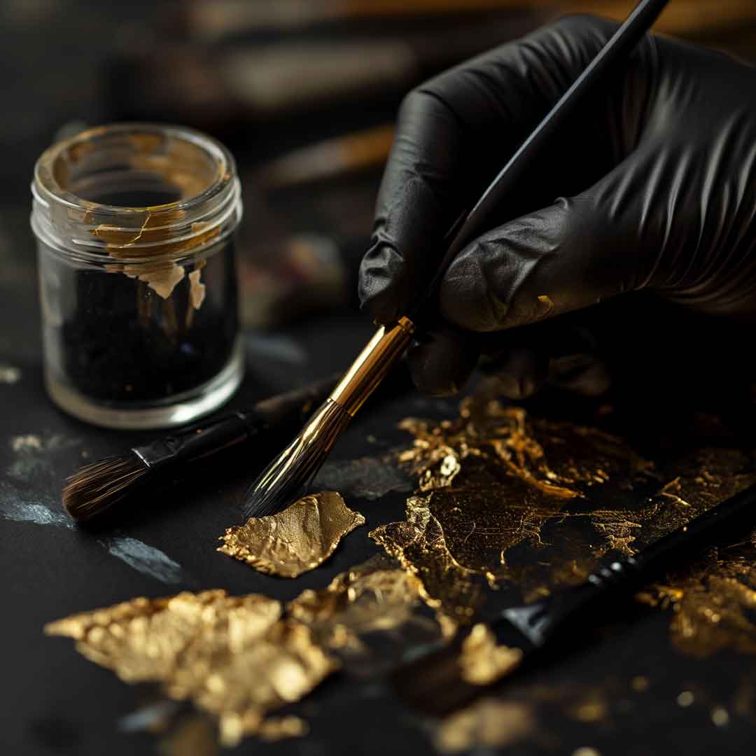 Luxury Portrait - Blattgold 3x