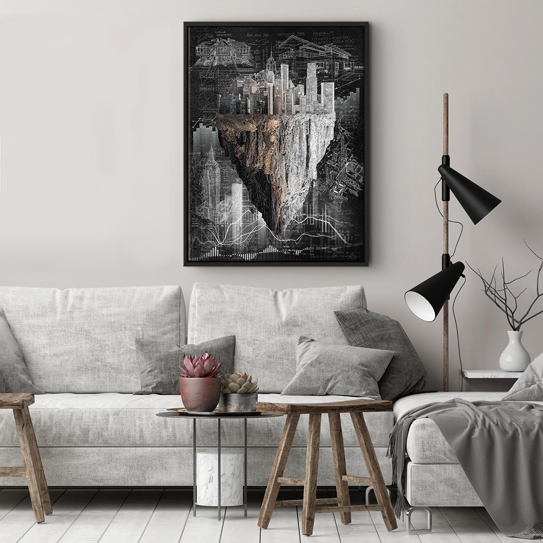 Immobilien Grundstück wandbild dekoration real estate Planning