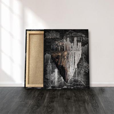 Immobilien Grundstück wandbild dekoration real estate Planning