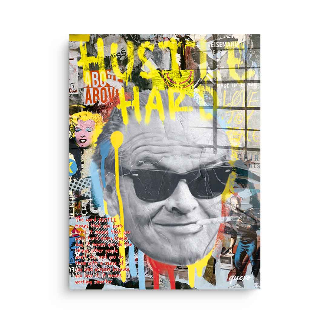Hustle Hard - Acrylglas