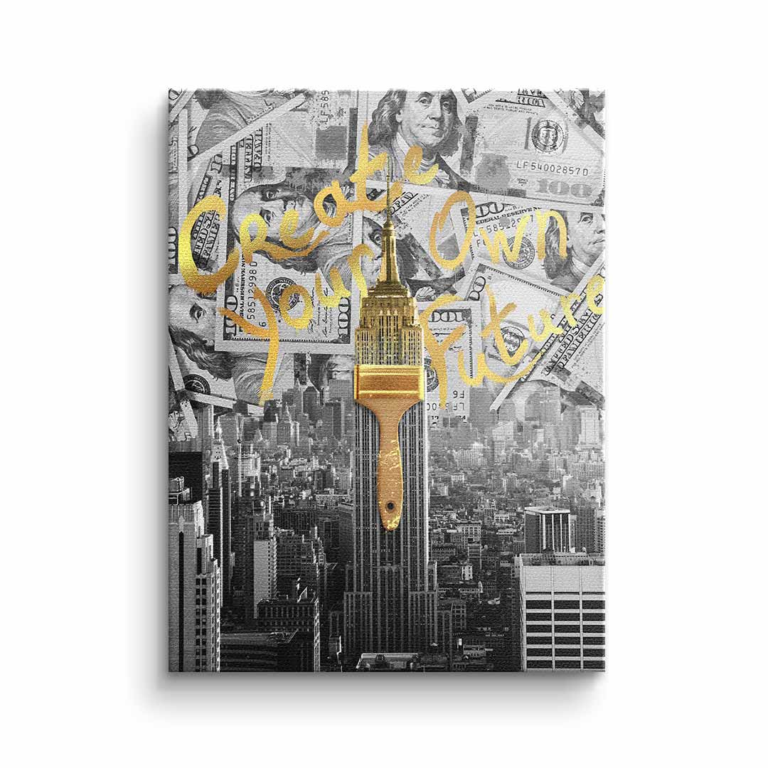 Entrepreneur Grey Gold - Leinwand 3x