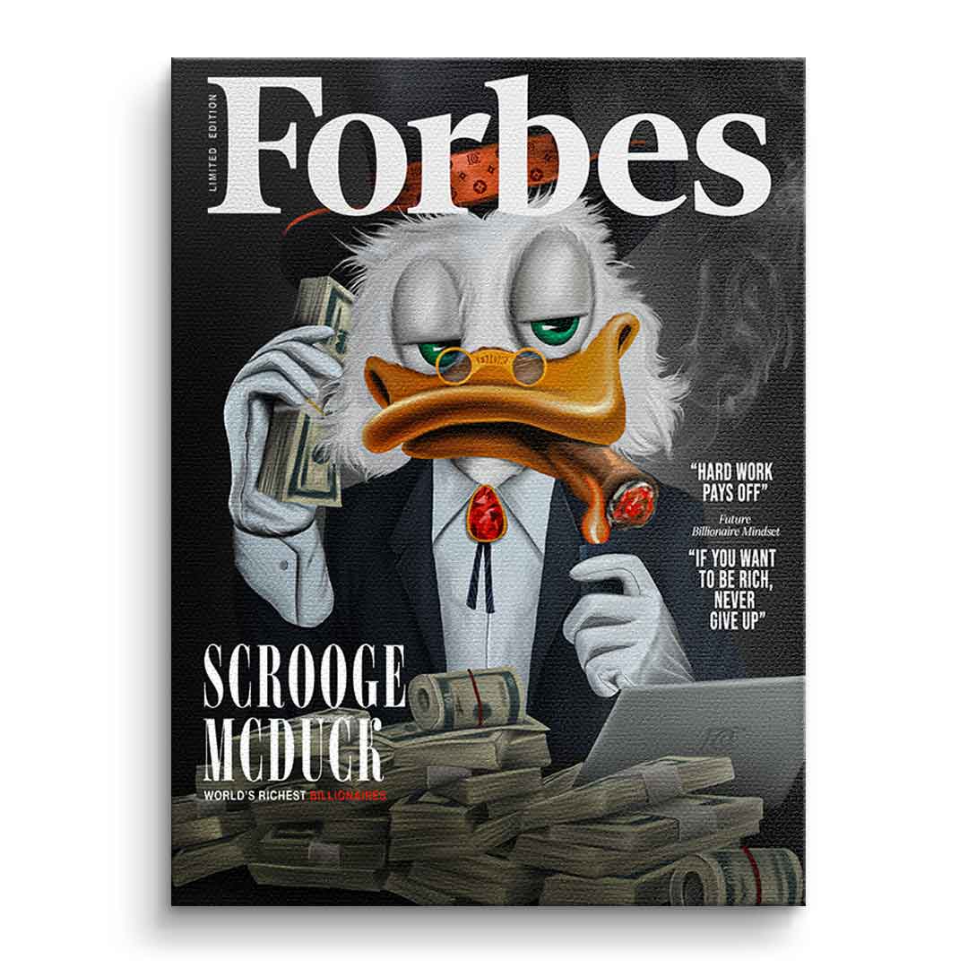 Billionaire Duck – Leinwand 40 × 30 cm