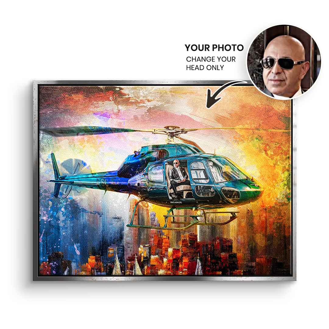 Helicopter Flight - personalisierbar