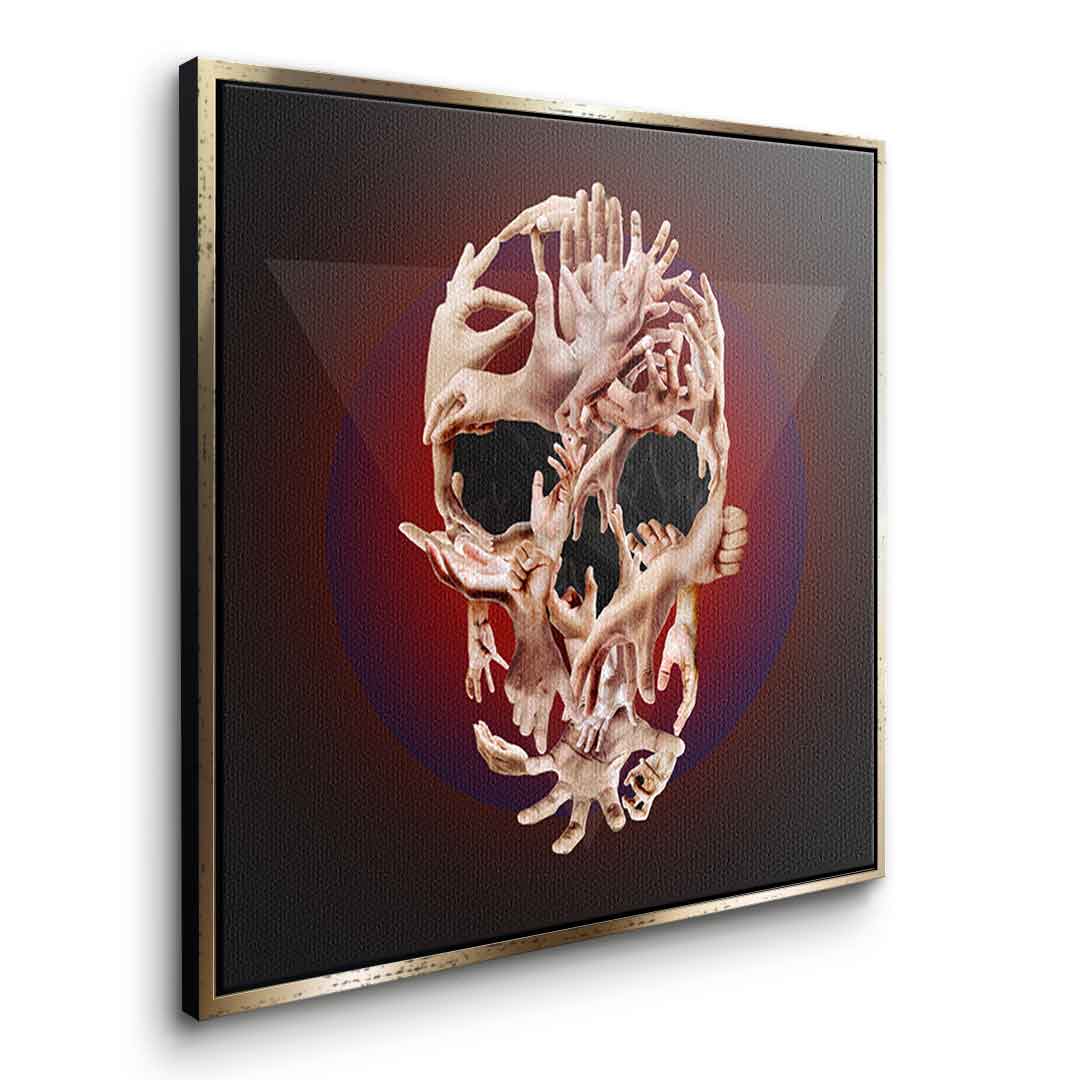 Hands Skull