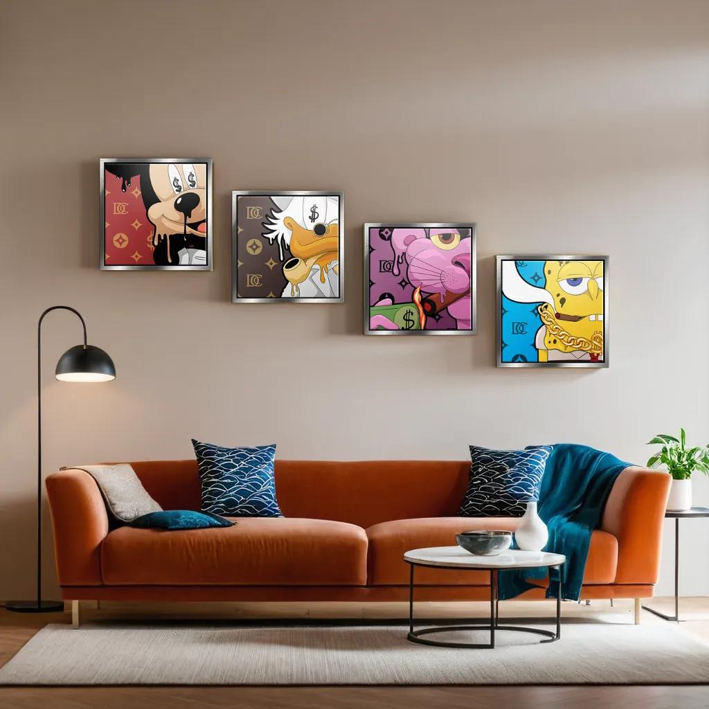 Melting Friends - Leinwand 4x
