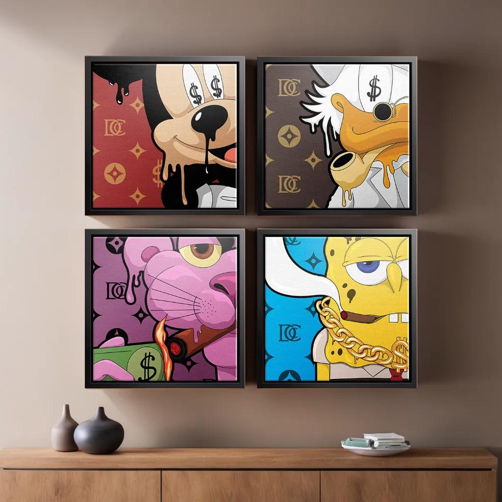 Melting Friends - Leinwand 4x