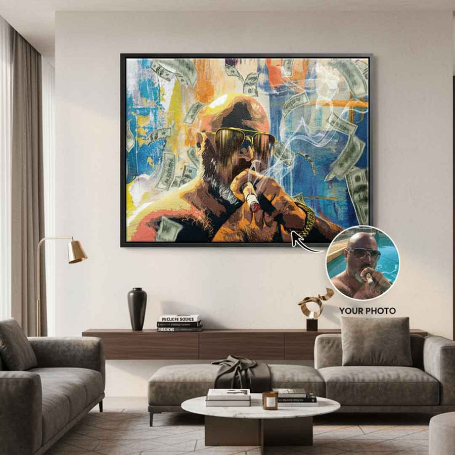 Money Rain Portrait - customizable