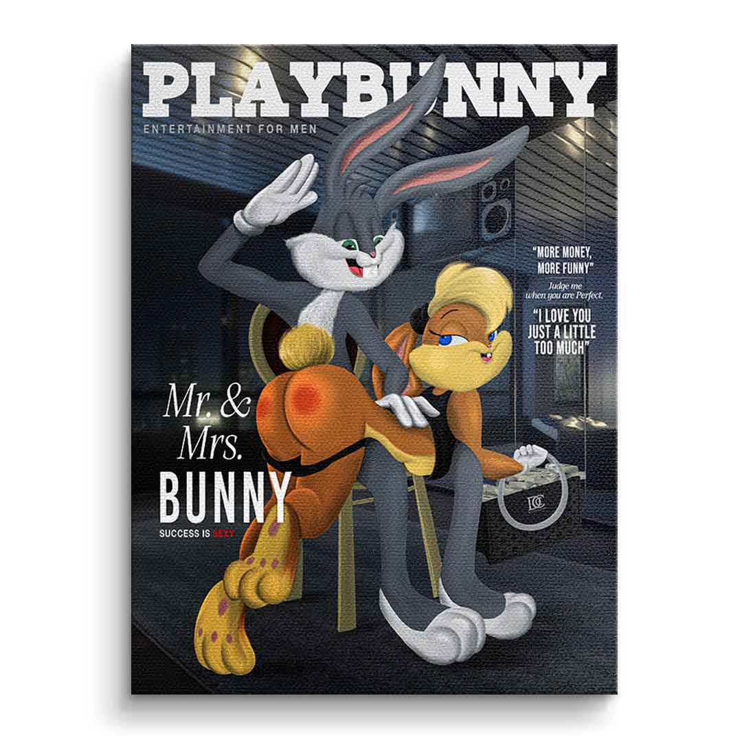Playbunny – Leinwand 40 × 30 cm