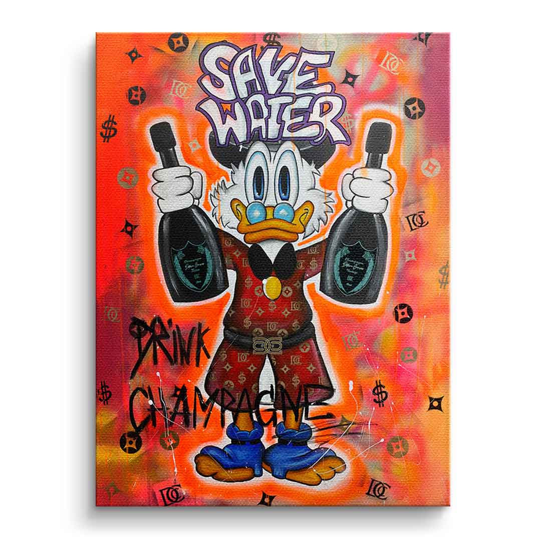 Save Water – Leinwand 40 × 30 cm