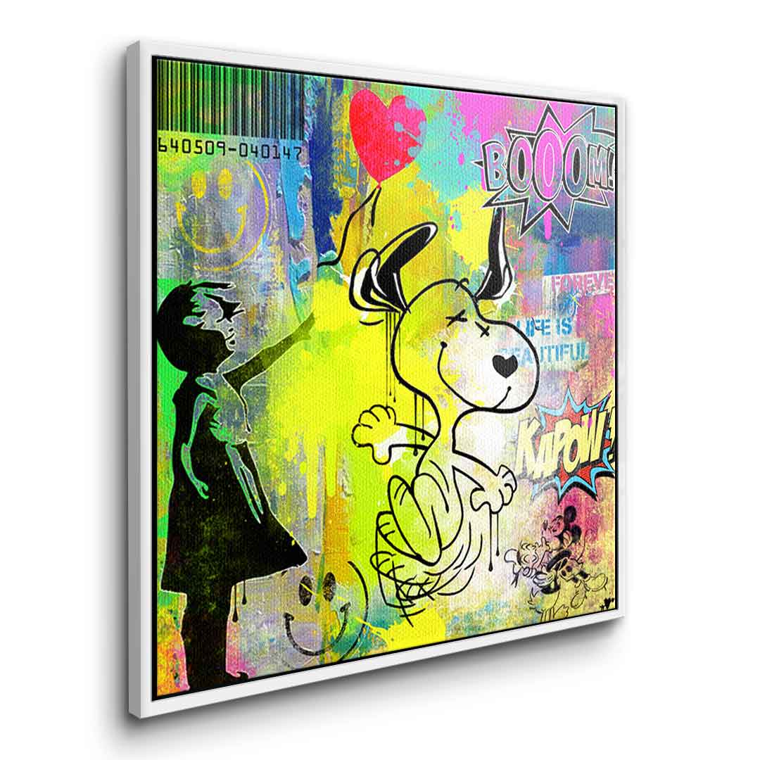 Snoopy meets Banksy
