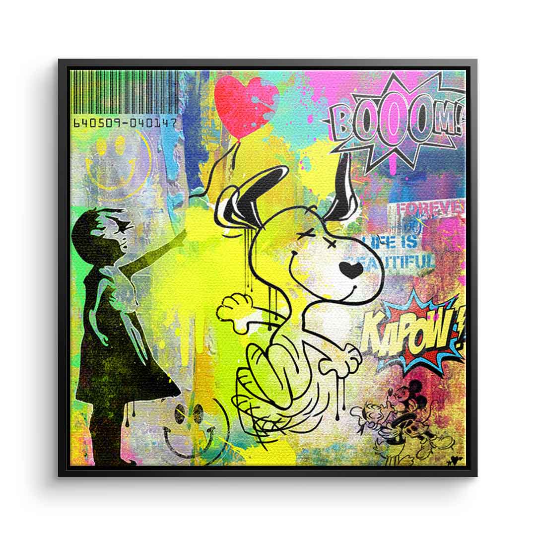 Snoopy meets Banksy