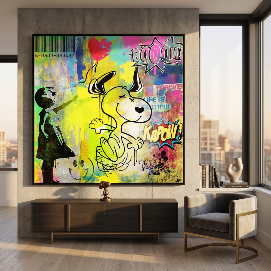 Snoopy meets Banksy