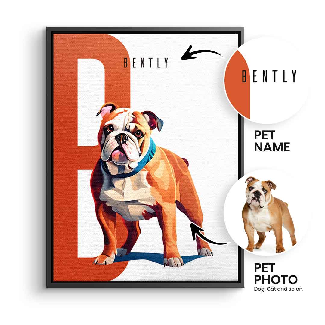 "Geometric Style" Pet Portrait - Customizable