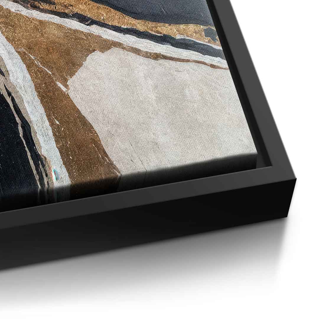 Textured Earth in Black and Gold