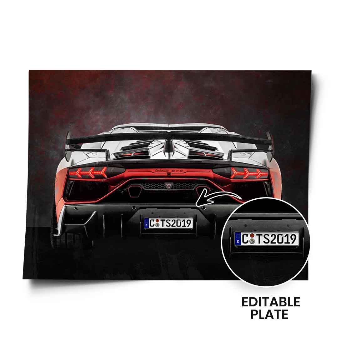 Lambo - Poster - Personalisierbar